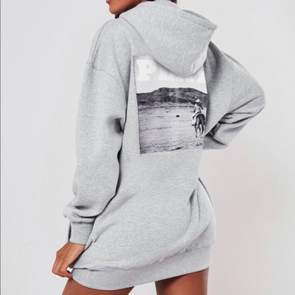 COPY - Missguided Playboy Cow Girl Hoodie / Dress